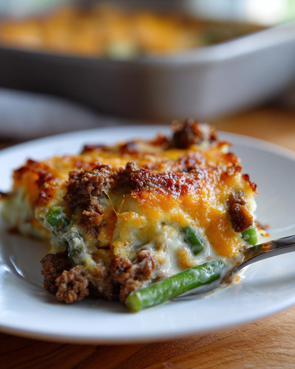 Amazing 10-Minute Hamburger Green Bean Casserole 5 Hamburger Green Bean Casserole - detail 1