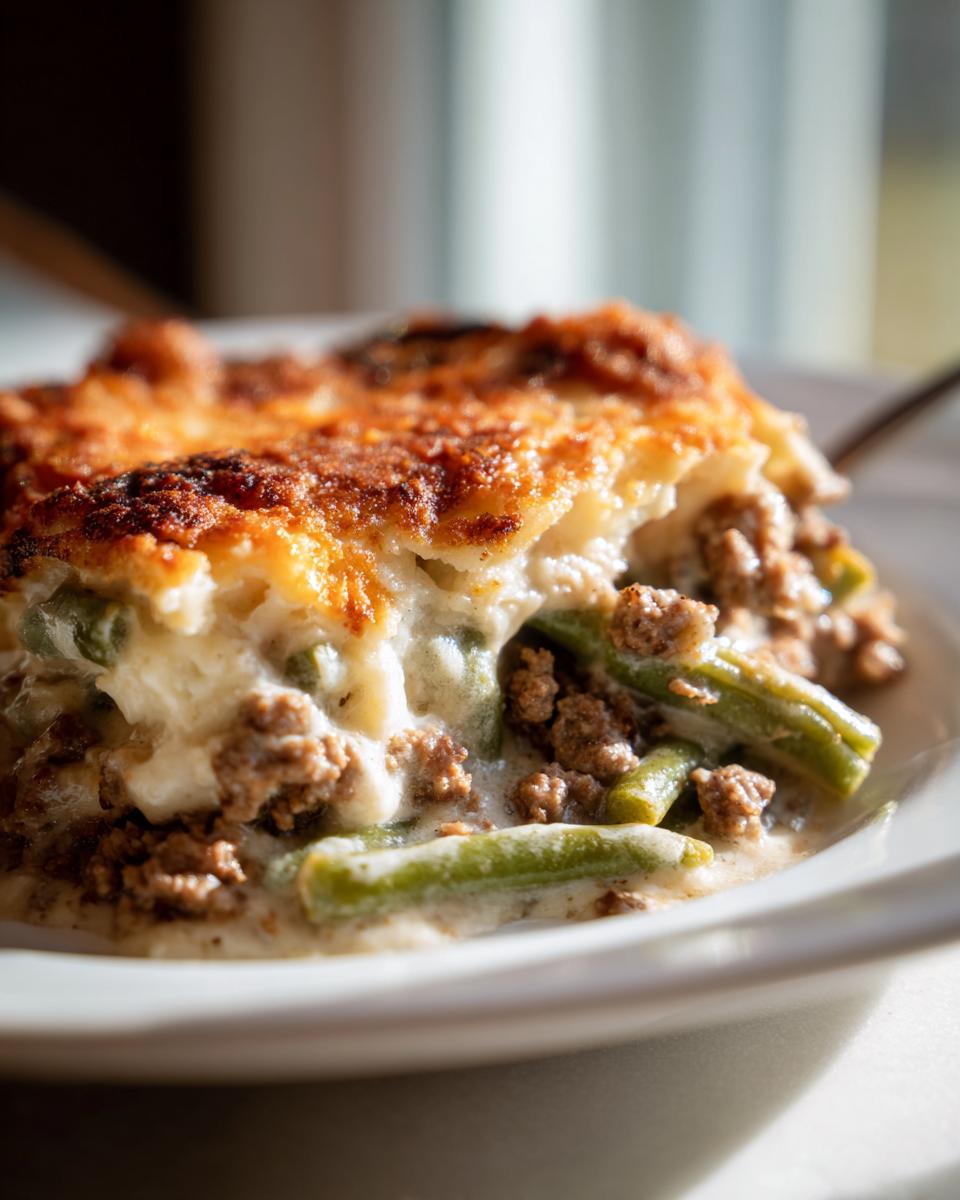 Amazing 10-Minute Hamburger Green Bean Casserole 6 Hamburger Green Bean Casserole - detail 2