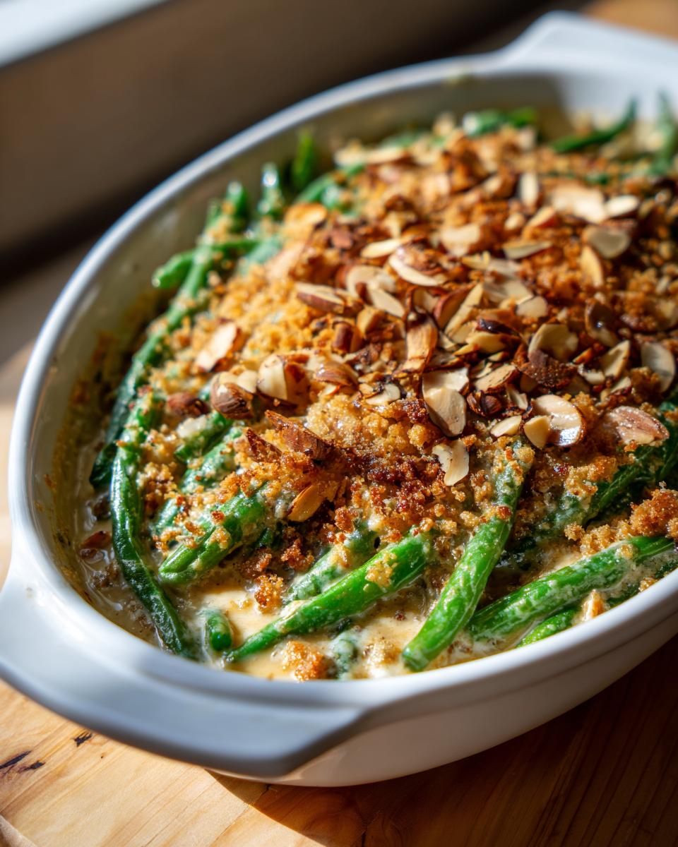 Amazing 180-Calorie Healthy Green Bean Casserole 5 Healthy Green Bean Casserole - detail 1