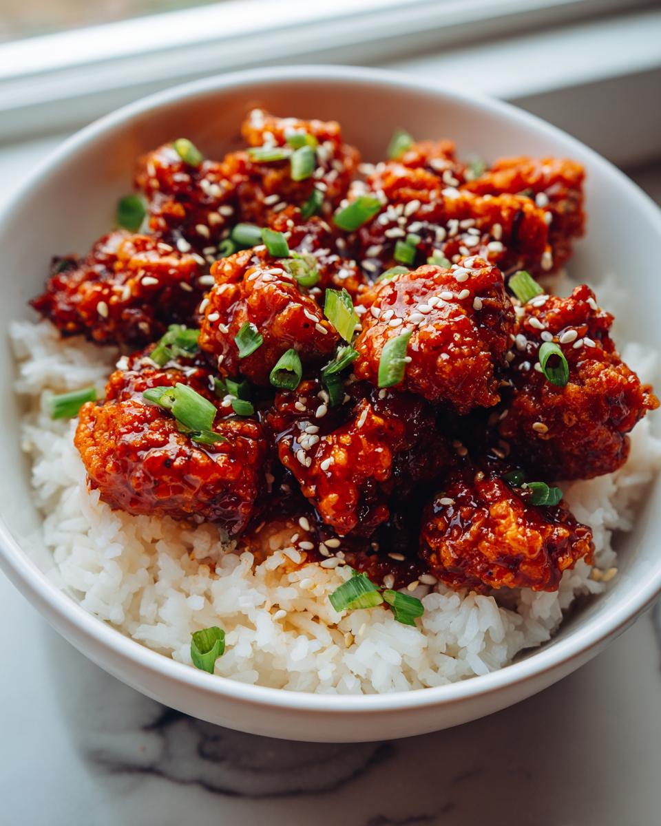 Amazing 40g Protein High Korean Popcorn Chicken Bowl 5 High Protein Korean Popcorn Chicken Bowl (Crispy & Sweet-Spicy) - detail 2