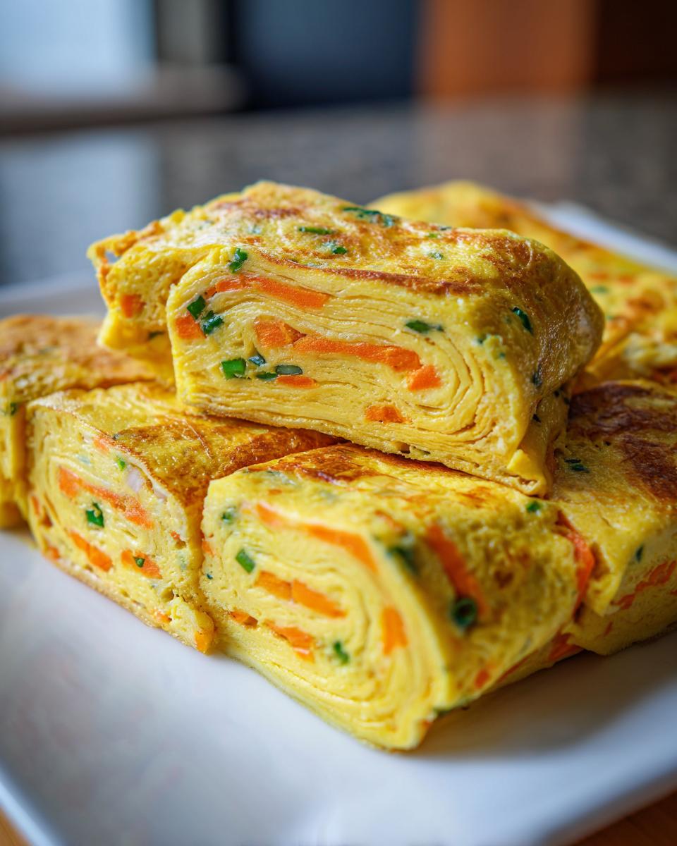 Korean Rolled Omelette: 1 Joyful Minute Skill 6 Korean Rolled Omelette (Gyeran Mari) - detail 2