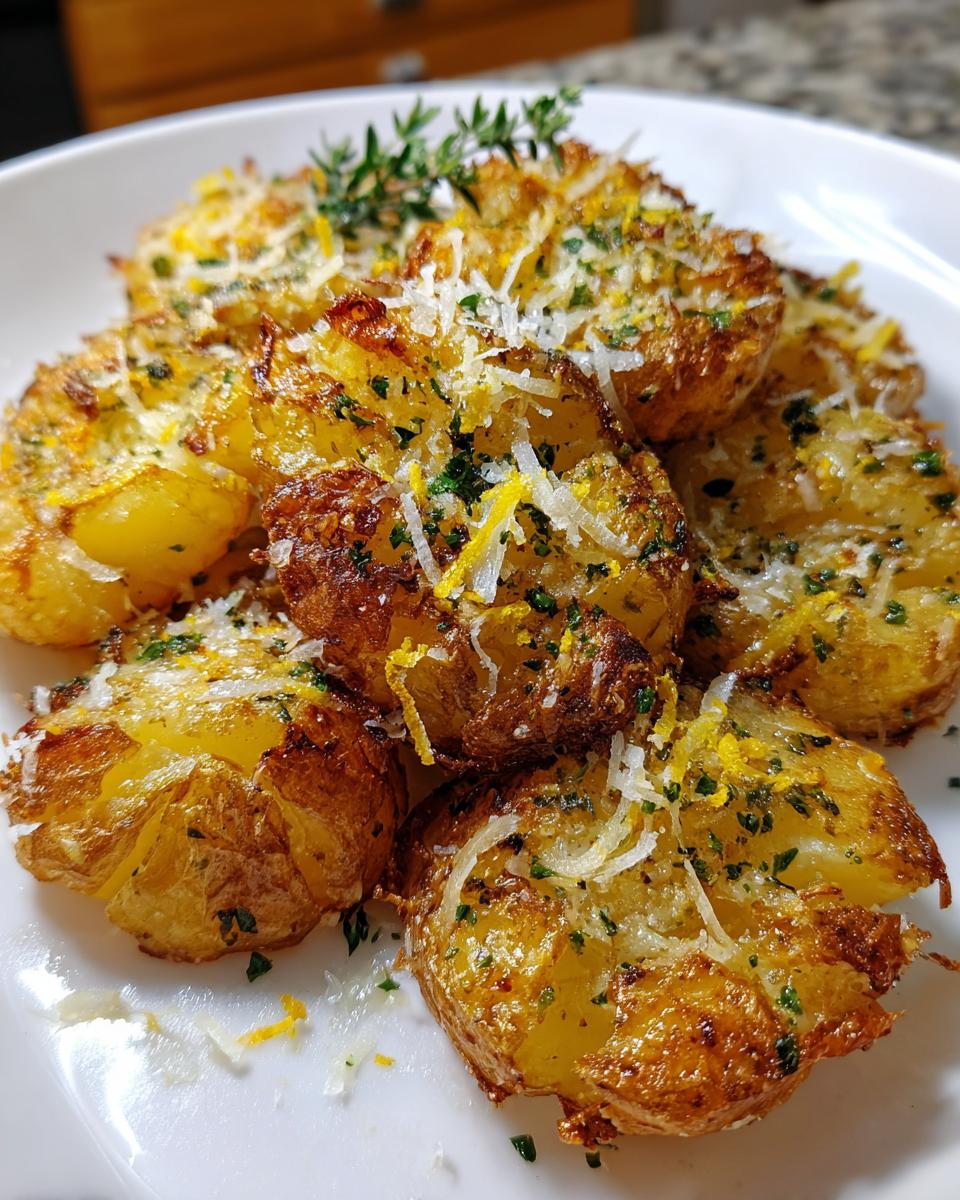 Amazing 5 Lemon Parmesan Smashed Potatoes 5 Lemon Parmesan Smashed Potatoes - detail 2