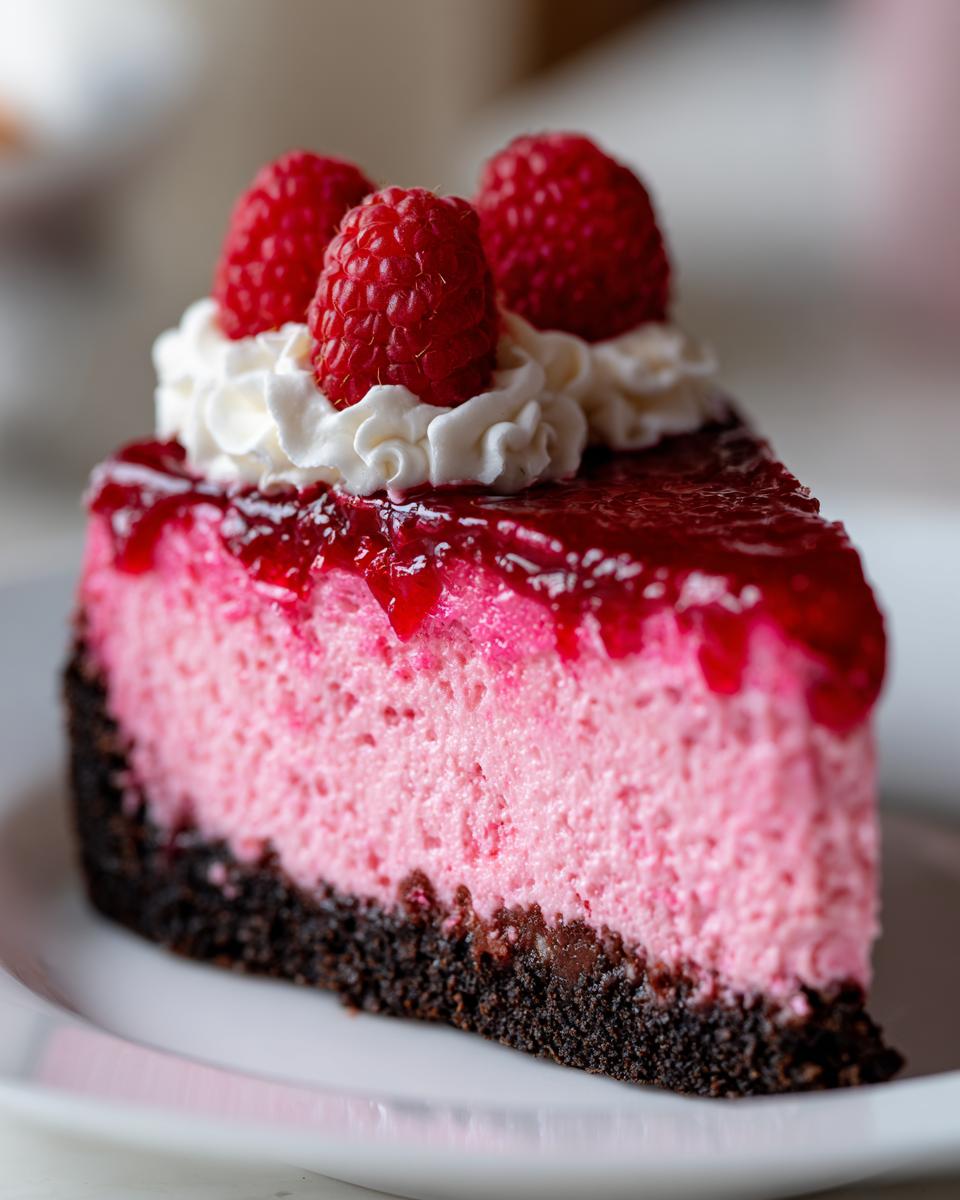 5 Star Luxurious Pink Velvet Raspberry Cheesecake 6 Luxurious Pink Velvet Raspberry Cheesecake - detail 2
