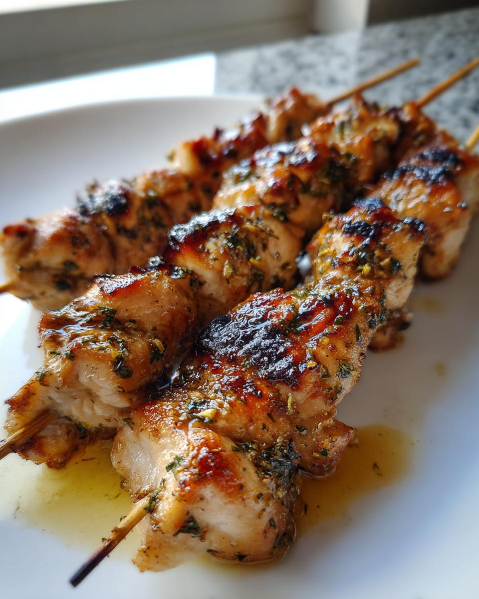 5 Amazing Mediterranean Lemon Garlic Chicken Skewers 6 Mediterranean Lemon Garlic Chicken Skewers - detail 2