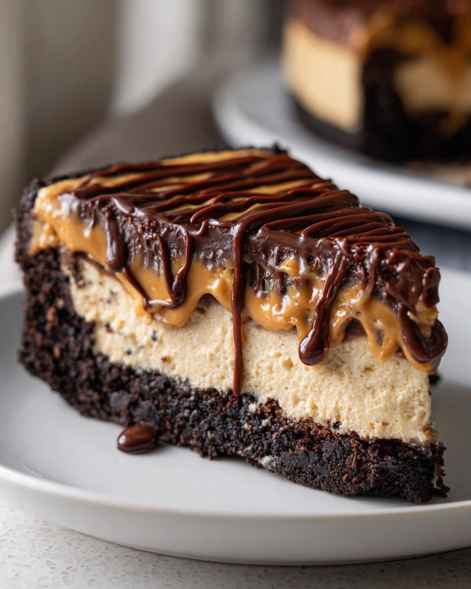 9 Amazing No-Bake Chocolate Peanut Butter Cheesecake 7 No-Bake Chocolate Peanut Butter Cheesecake - detail 3