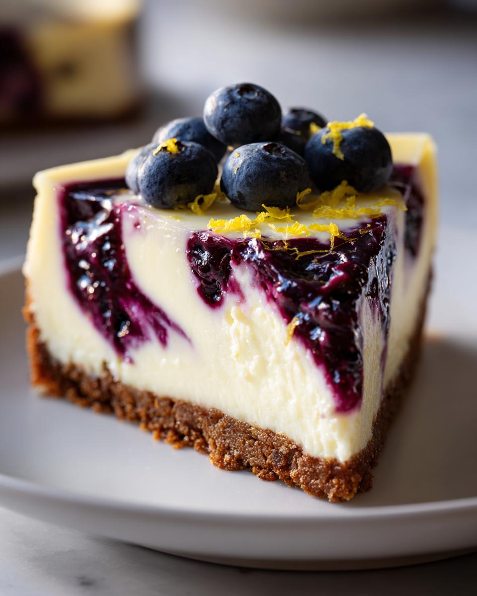 Amazing 25-Minute No-Bake Lemon Blueberry Cheesecake 6 No-Bake Lemon Blueberry Cheesecake - detail 2