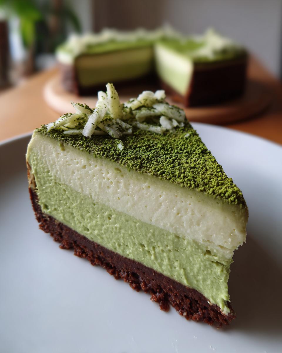 Stunning No-Bake Matcha White Chocolate Cheesecake 8 Ways 5 No-Bake Matcha White Chocolate Cheesecake - detail 2