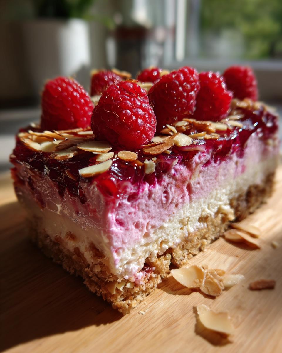 5 Steps to Perfect No-Bake Raspberry Almond Cheesecake 6 No-Bake Raspberry Almond Cheesecake - detail 2