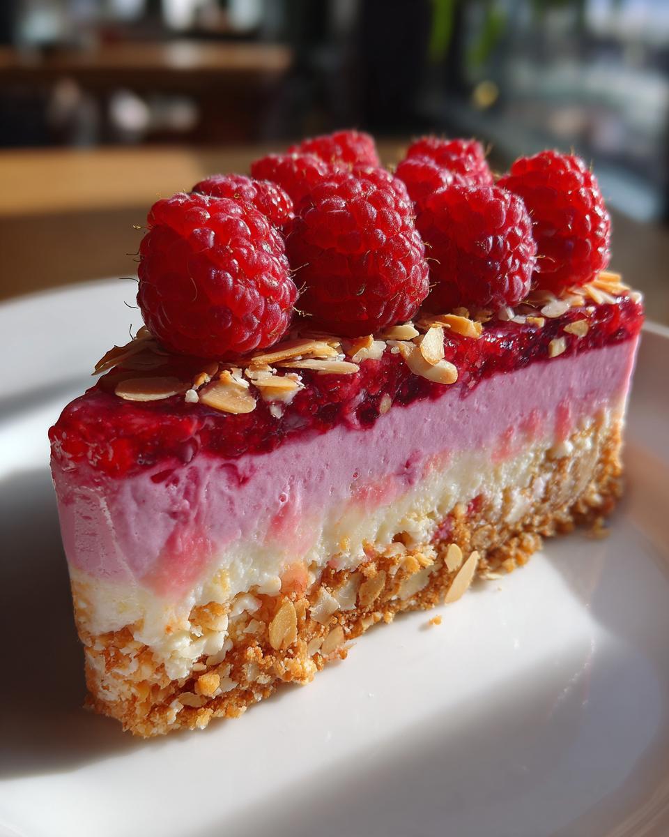 5 Steps to Perfect No-Bake Raspberry Almond Cheesecake 7 No-Bake Raspberry Almond Cheesecake - detail 3