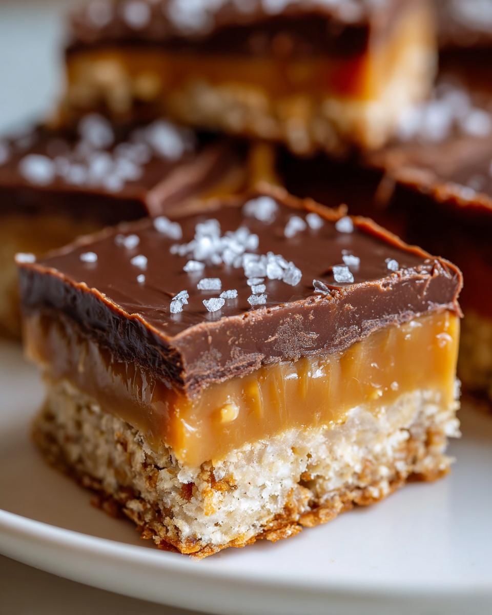 Amazing No-Bake Salted Caramel Pretzel Bars 5 No-Bake Salted Caramel Pretzel Bars - detail 1