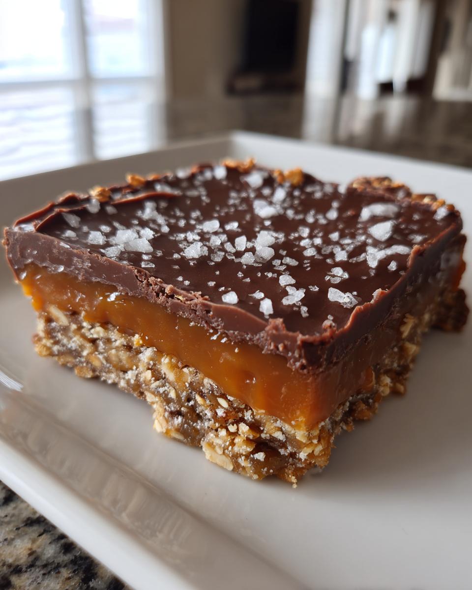 Amazing No-Bake Salted Caramel Pretzel Bars 6 No-Bake Salted Caramel Pretzel Bars - detail 2