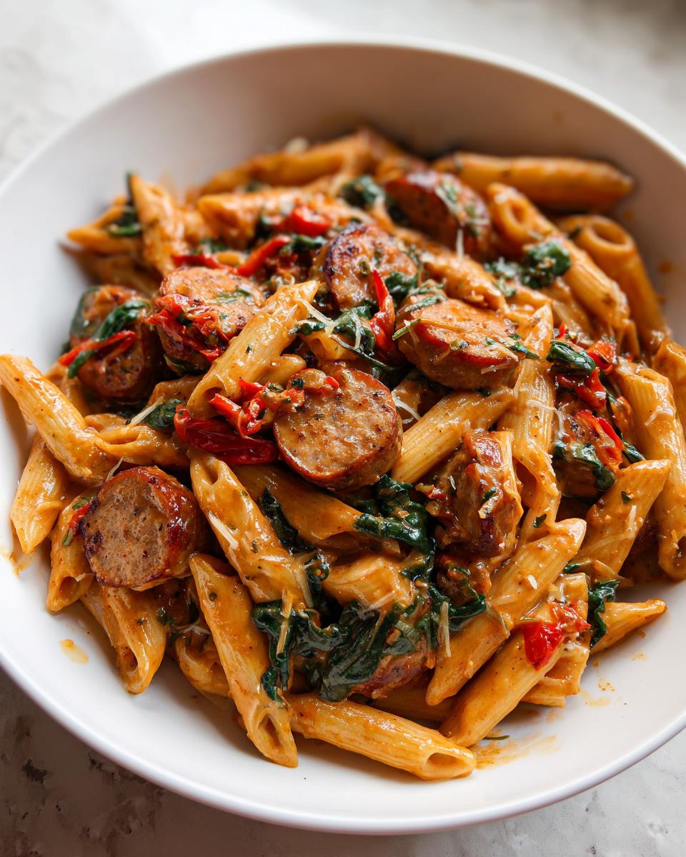 Amazing 1 Pot Creamy Cajun Sausage Pasta 5 One Pot Creamy Cajun Sausage Pasta (30-Minutes) - detail 1