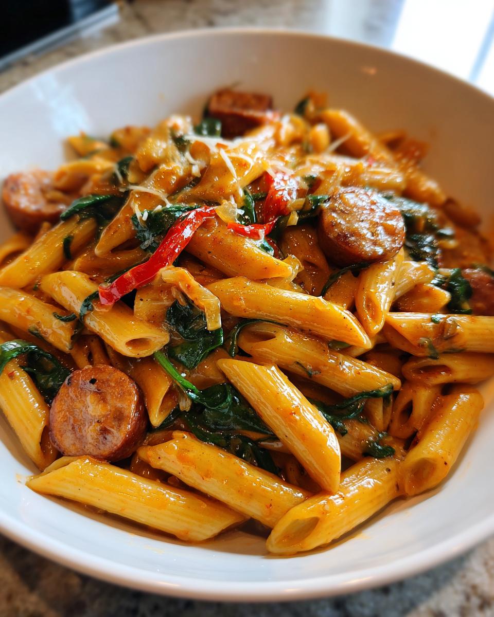 Amazing 1 Pot Creamy Cajun Sausage Pasta 6 One Pot Creamy Cajun Sausage Pasta (30-Minutes) - detail 2