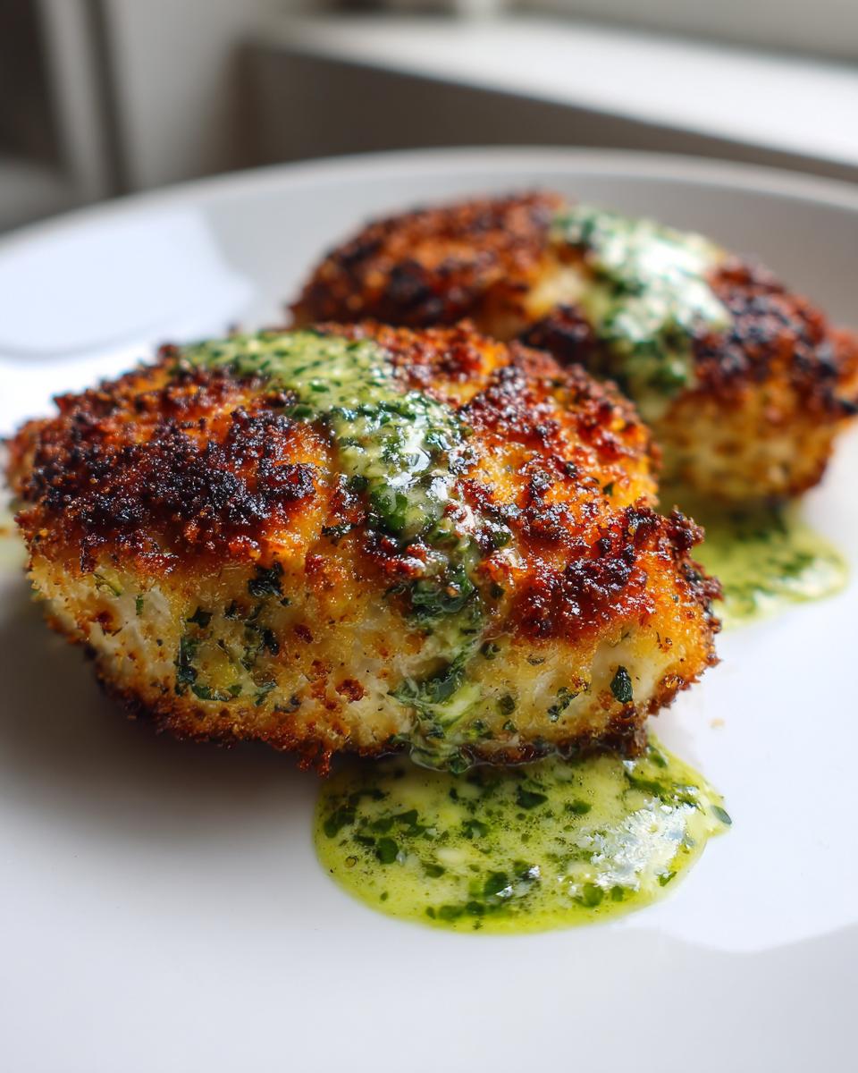 Amazing 4-Ingredient Parmesan-Crusted Chicken 5 Parmesan-Crusted Chicken with Garlic Herb Sauce - detail 1