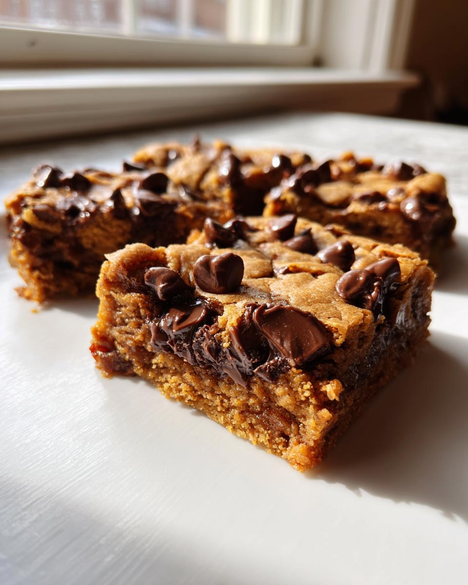 Amazing 10-Min Peanut Butter Chocolate Chip Bars 4 Peanut Butter Chocolate Chip Bars - detail 1