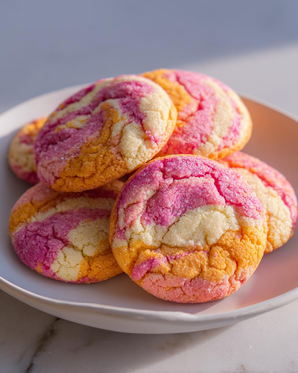 4 Flavor Raspberry Grapefruit Passionfruit Cookies 5 Raspberry + Grapefruit + Passionfruit Sugar Cookies - detail 1