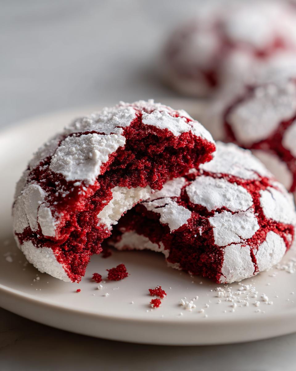 Red Velvet Crinkle Cookie: 1 Sweet Comfort Joy 5 Red Velvet Crinkle Cookie: A Sweet Bite of Comfort - detail 1