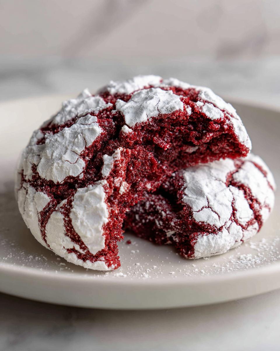 Red Velvet Crinkle Cookie: 1 Sweet Comfort Joy 6 Red Velvet Crinkle Cookie: A Sweet Bite of Comfort - detail 2