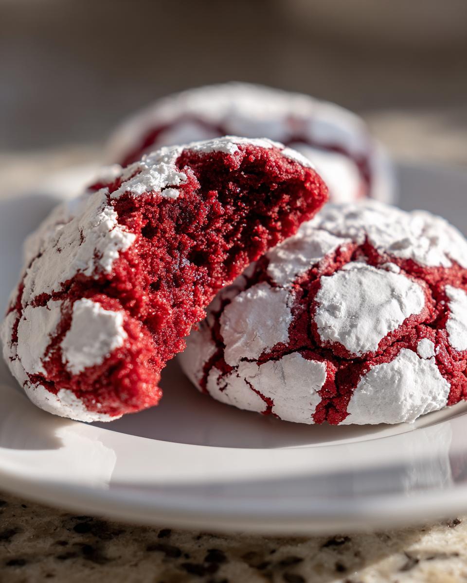 Red Velvet Crinkle Cookie: 1 Sweet Comfort Joy 7 Red Velvet Crinkle Cookie: A Sweet Bite of Comfort - detail 3
