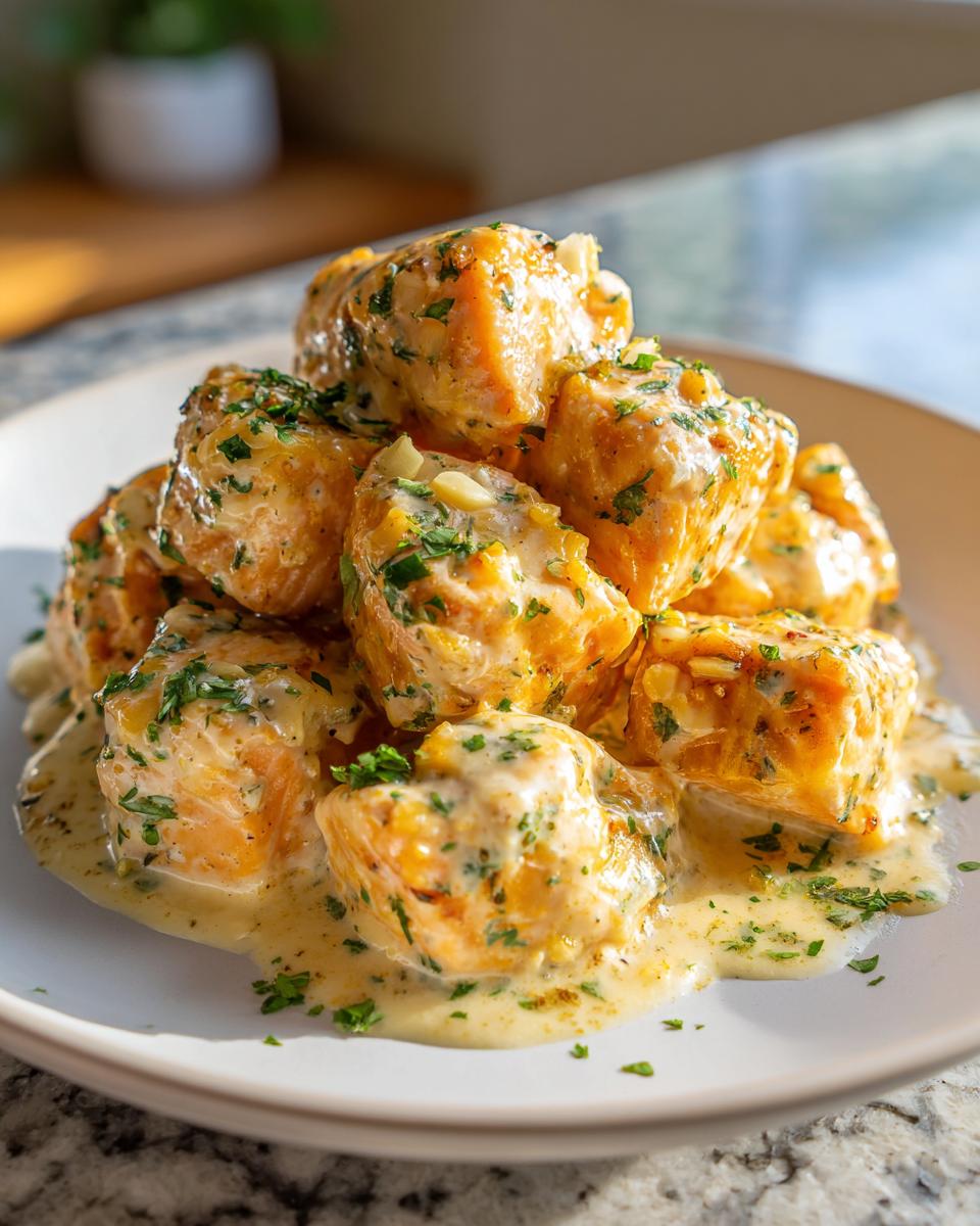 3 Great Salmon Bites with Garlic Secrets 4 Salmon Bites with Garlic - detail 1