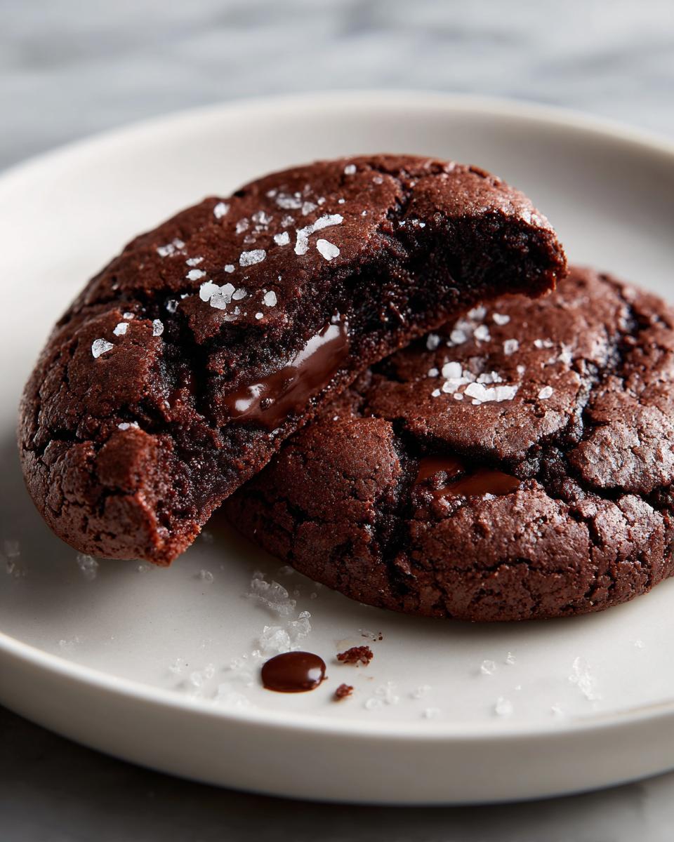 Fudgy 8-min Salted Brownie Cookies Good 5 Salted Brownie Cookies - detail 1