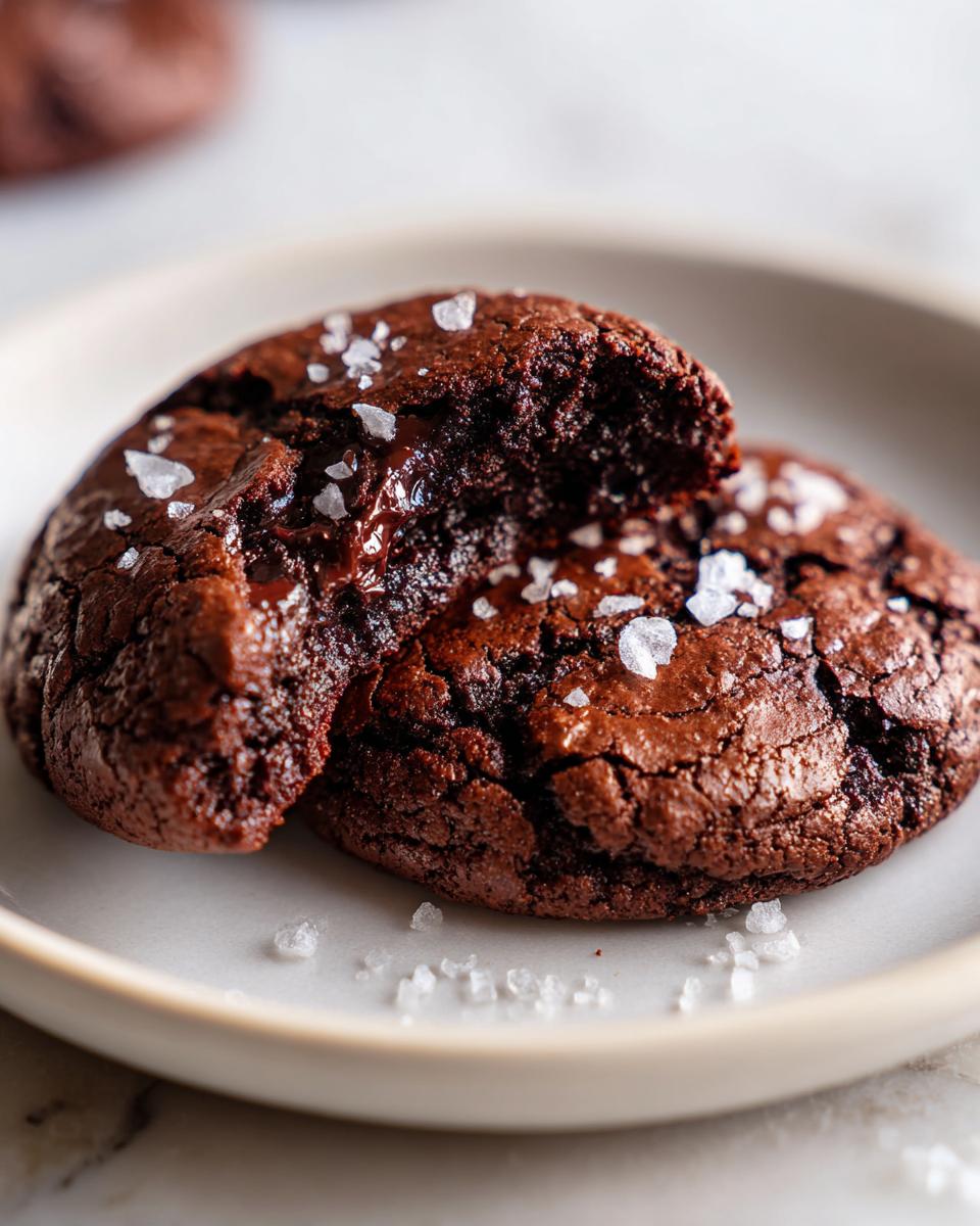 Fudgy 8-min Salted Brownie Cookies Good 6 Salted Brownie Cookies - detail 2