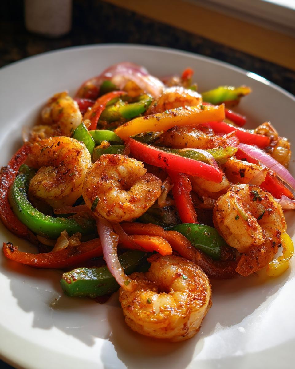 Sheet Pan Shrimp Fajitas in 31 Min Flawless 6 Sheet Pan Shrimp Fajitas - detail 2