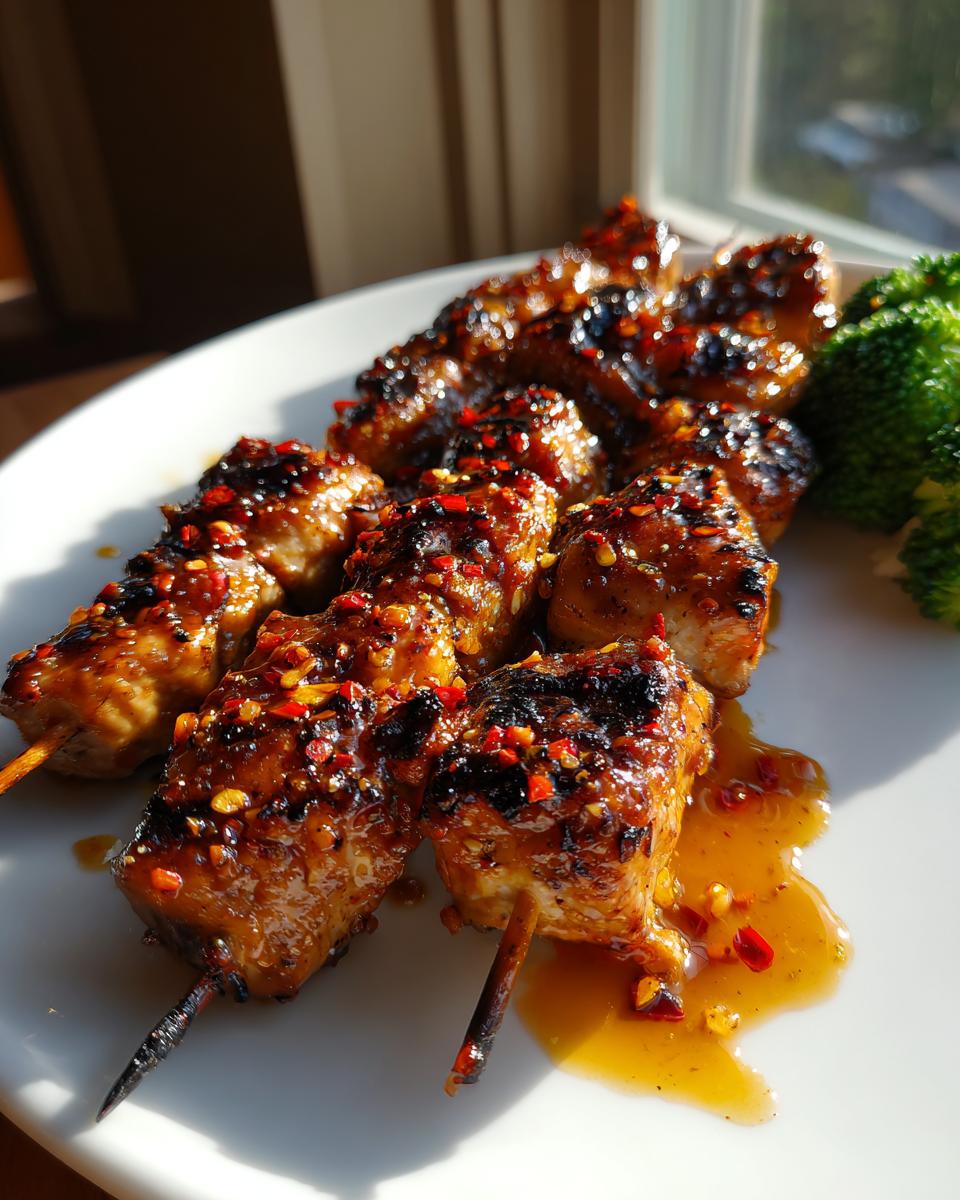5 Min Spicy Honey Garlic Chicken Skewers Joy 6 Spicy Honey Garlic Chicken Skewers - detail 2