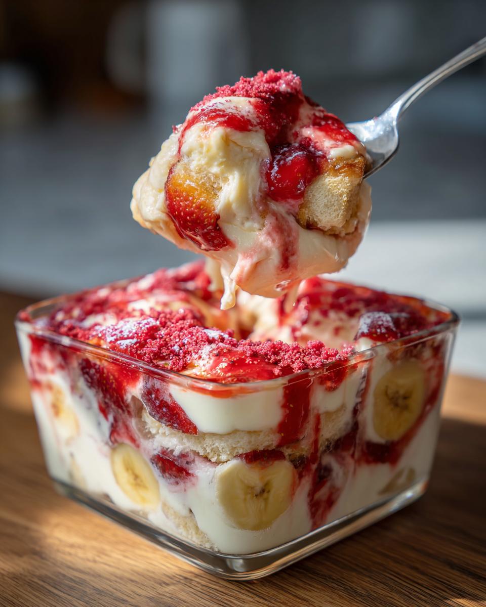 Supreme Strawberry Crunch Banana Pudding Recipe 3 Ways 7 Strawberry Crunch Banana Pudding Recipe – Easy Dessert Delight - detail 3