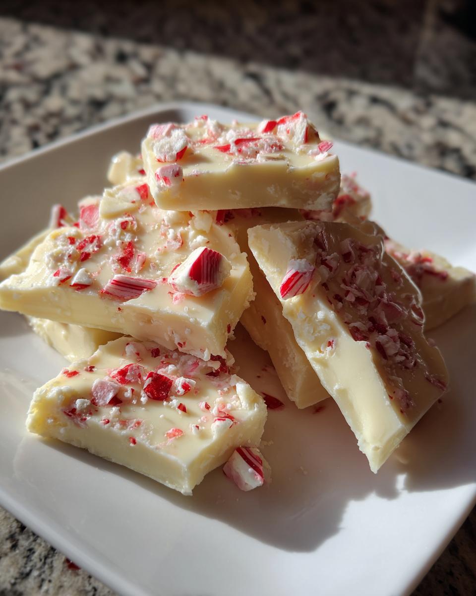 Amazing 150 Cal White Chocolate Peppermint Bark Candy 5 White chocolate peppermint bark candy - detail 1