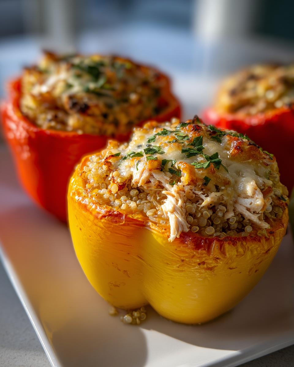 Magic 4-Ingredient Chicken Quinoa Stuffed Peppers 5 Chicken Quinoa Stuffed Peppers - detail 1
