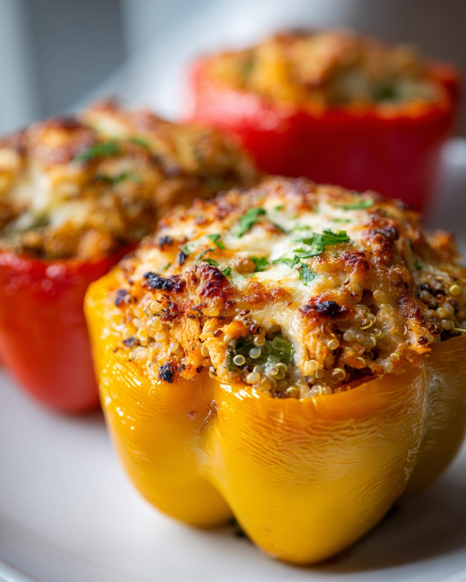 Magic 4-Ingredient Chicken Quinoa Stuffed Peppers 6 Chicken Quinoa Stuffed Peppers - detail 2