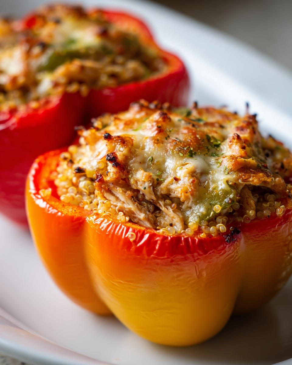 Magic 4-Ingredient Chicken Quinoa Stuffed Peppers 7 Chicken Quinoa Stuffed Peppers - detail 3