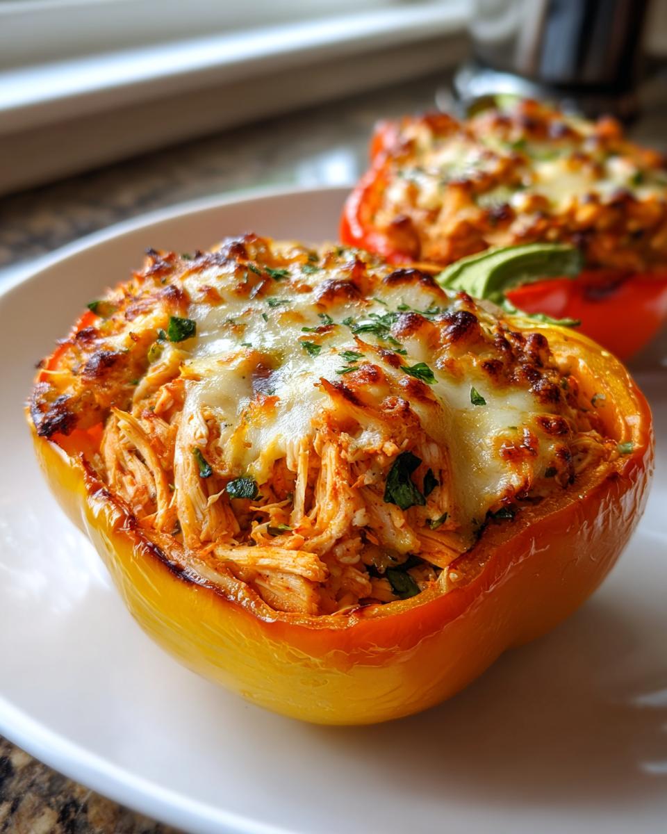 Awesome 4-Ingredient Chicken Veggie Stuffed Peppers 4 Chicken Veggie Stuffed Peppers - detail 1