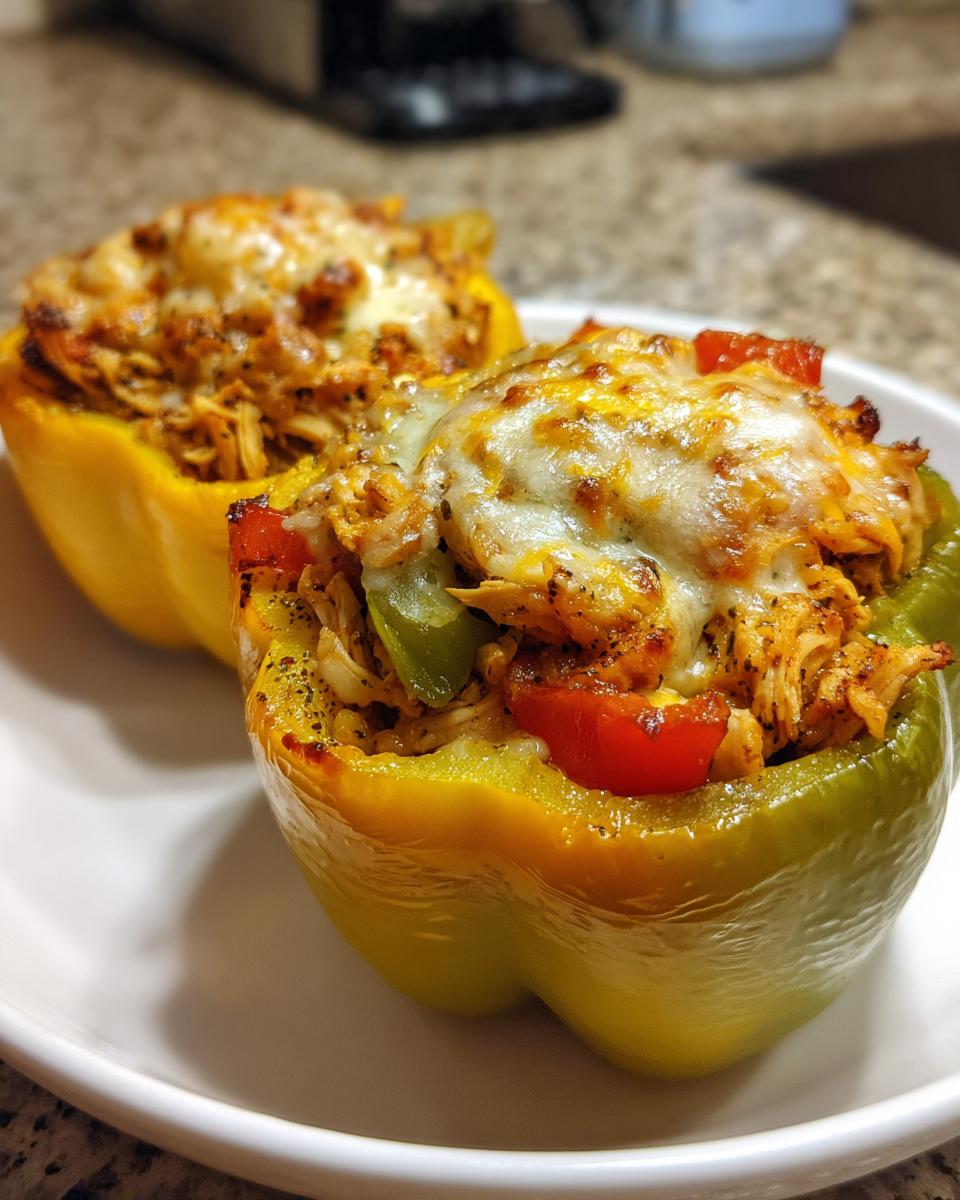 Awesome 4-Ingredient Chicken Veggie Stuffed Peppers 5 Chicken Veggie Stuffed Peppers - detail 2