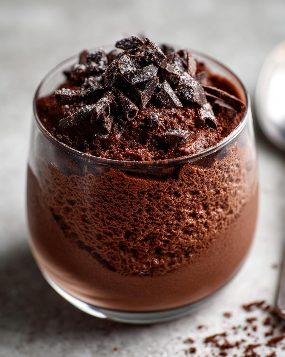 Amazing 10 Minute Chocolate Mousse Secret 5 Chocolate Mousse - detail 2