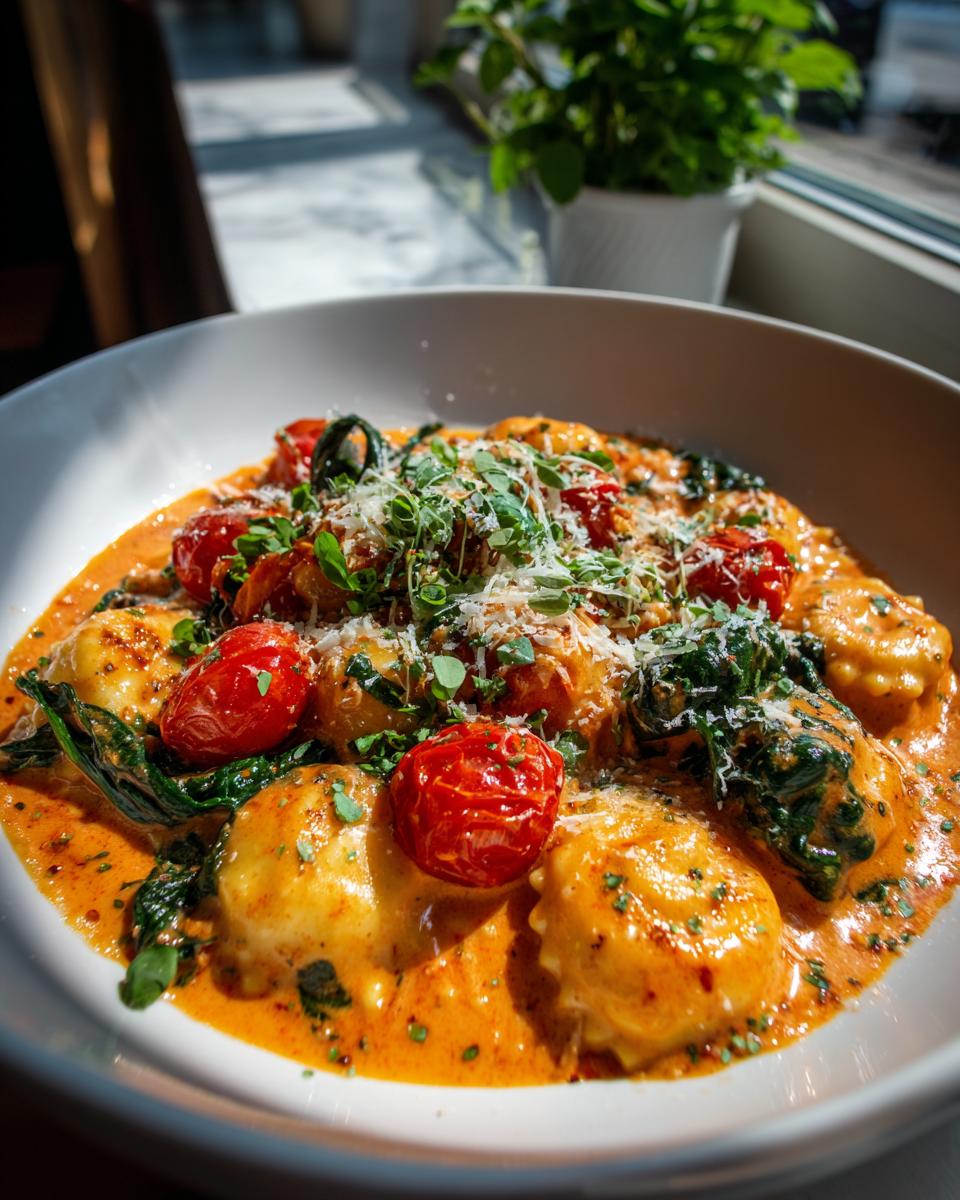 Wondrous 20 Minute Creamy Tomato Ravioli food 7 Creamy Tomato Ravioli - detail 3