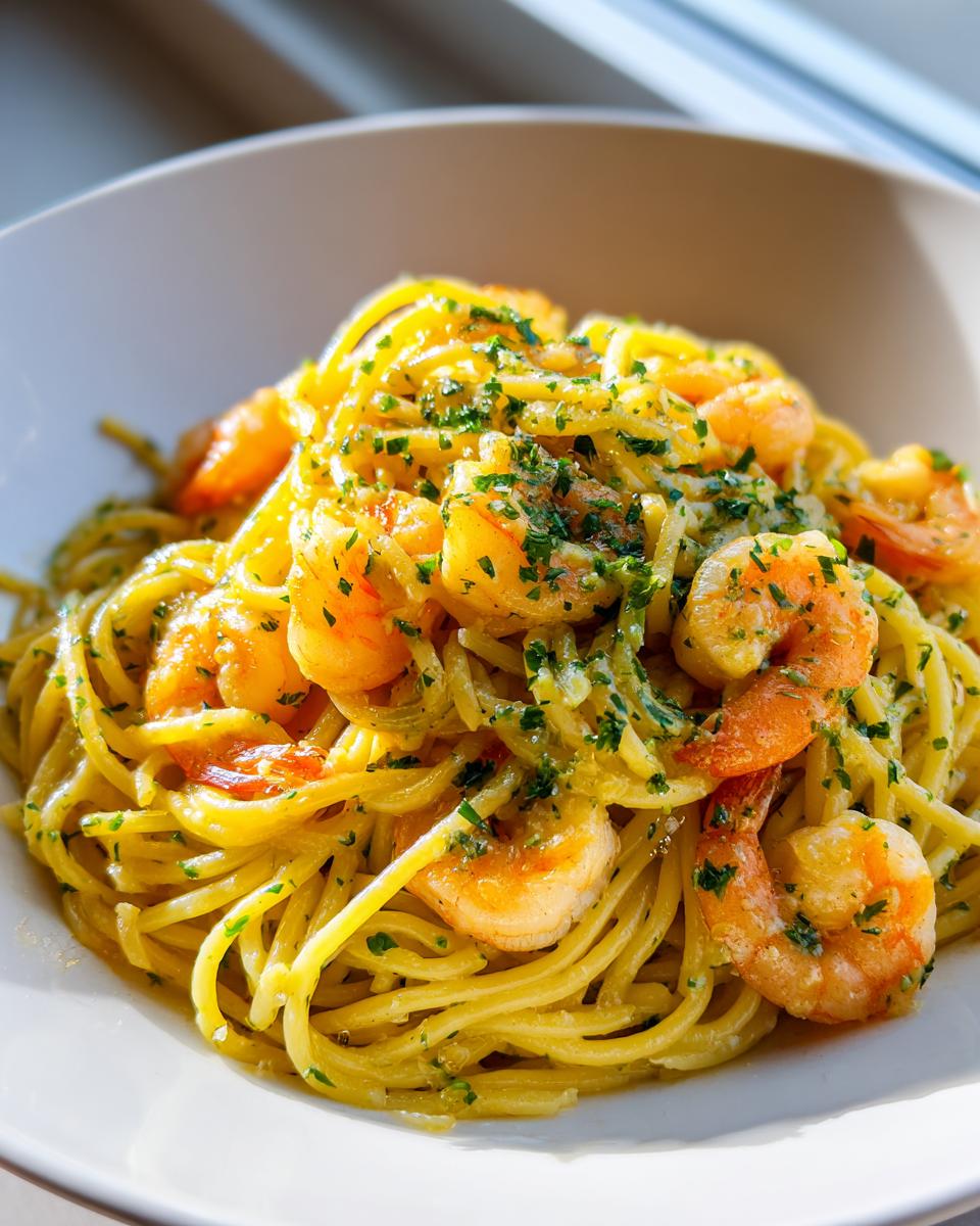 Amazing 4-Ingredient Garlic Lemon Shrimp Pasta 4 Garlic Lemon Shrimp Pasta - detail 1