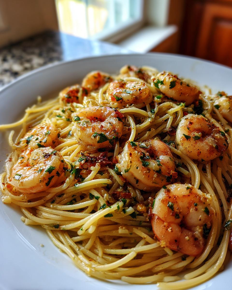 Garlic Shrimp Spaghetti: 1 Amazing 25 Min Meal 4 Garlic Shrimp Spaghetti - detail 1