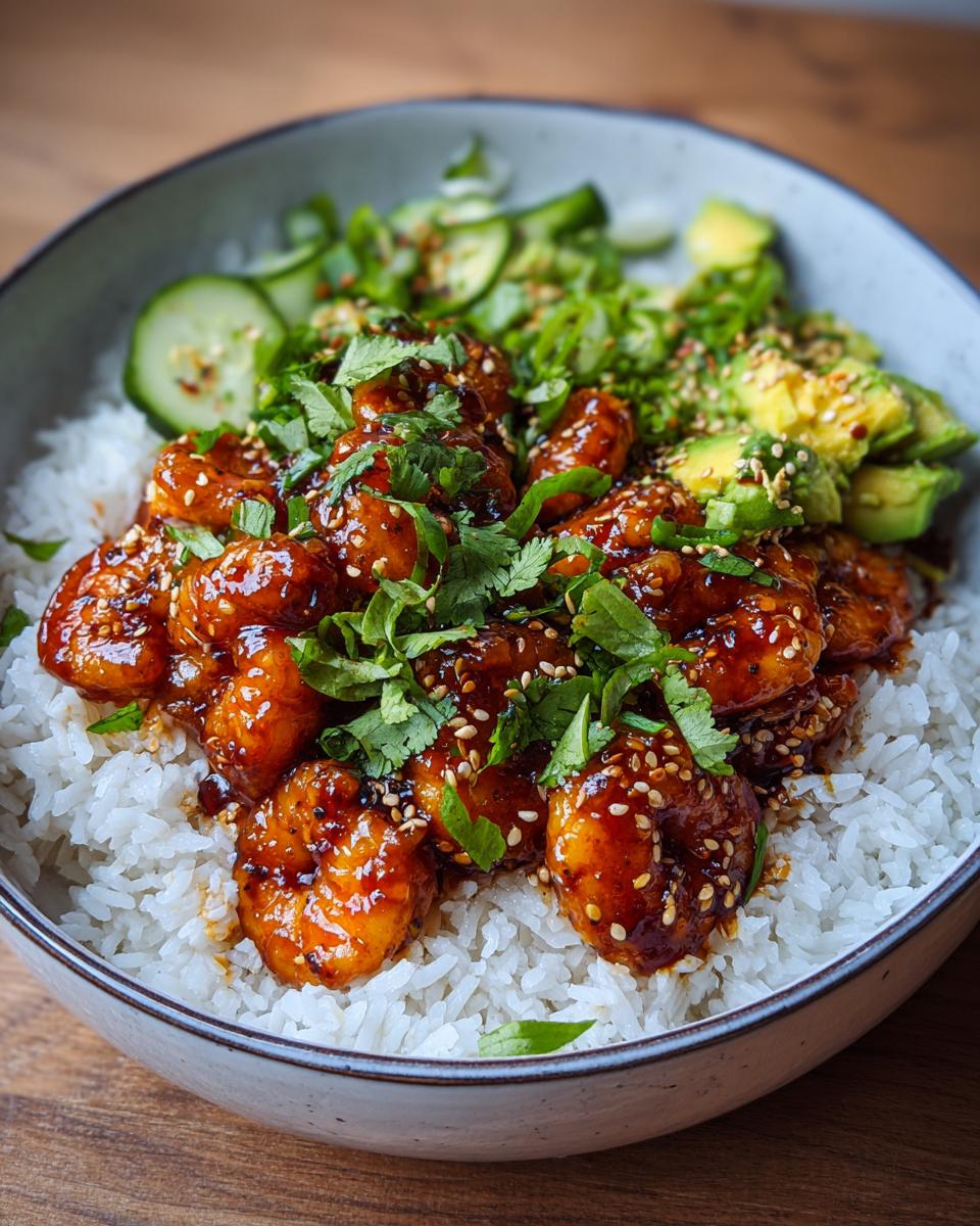 Amazing 20 Minute Honey Garlic Prawn Rice Bowls 5 Honey Garlic Prawn Rice Bowls - detail 2