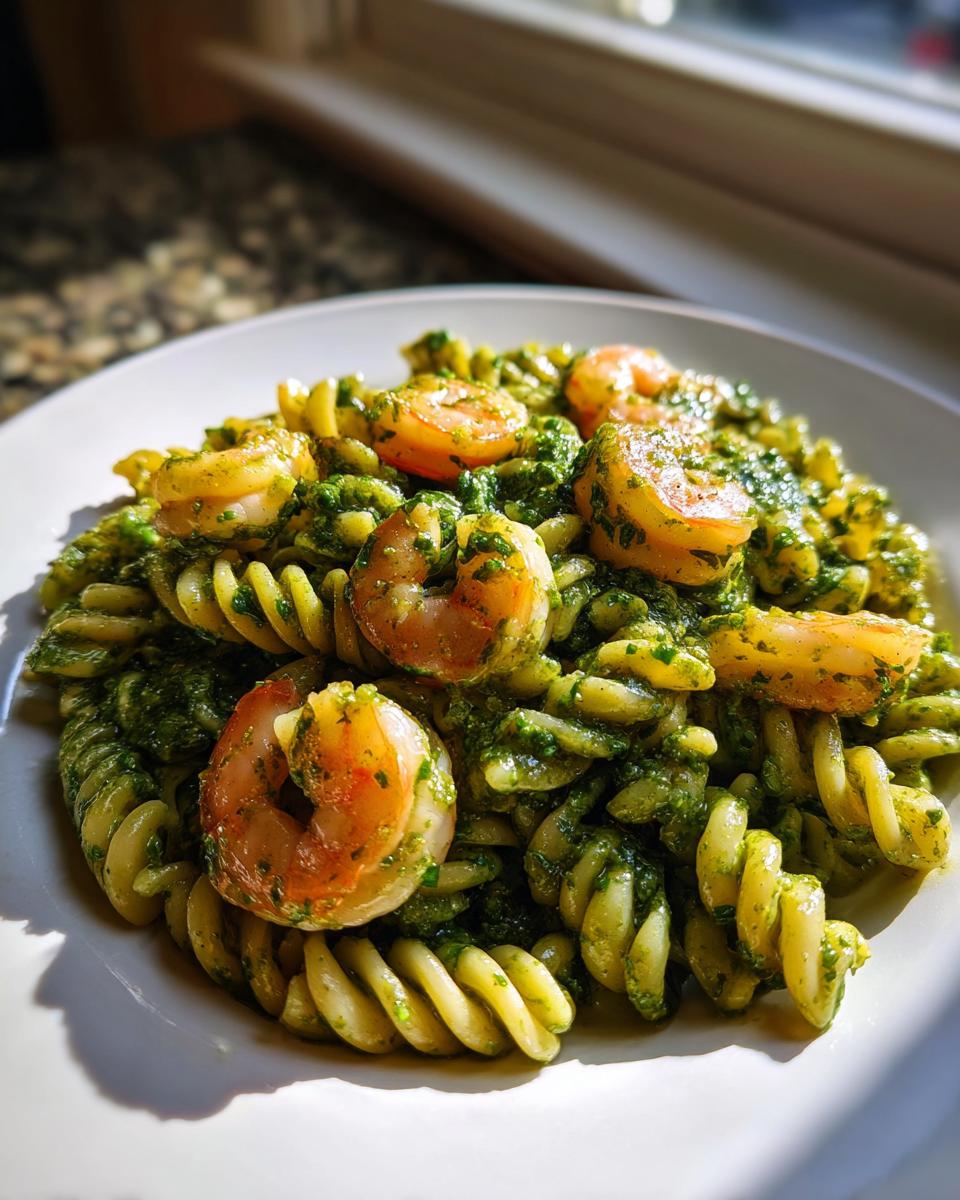 Amazing 15-Minute Shrimp Pesto Pasta Power 4 Shrimp Pesto Pasta - detail 1