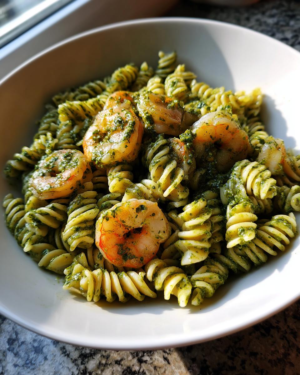 Amazing 15-Minute Shrimp Pesto Pasta Power 5 Shrimp Pesto Pasta - detail 2