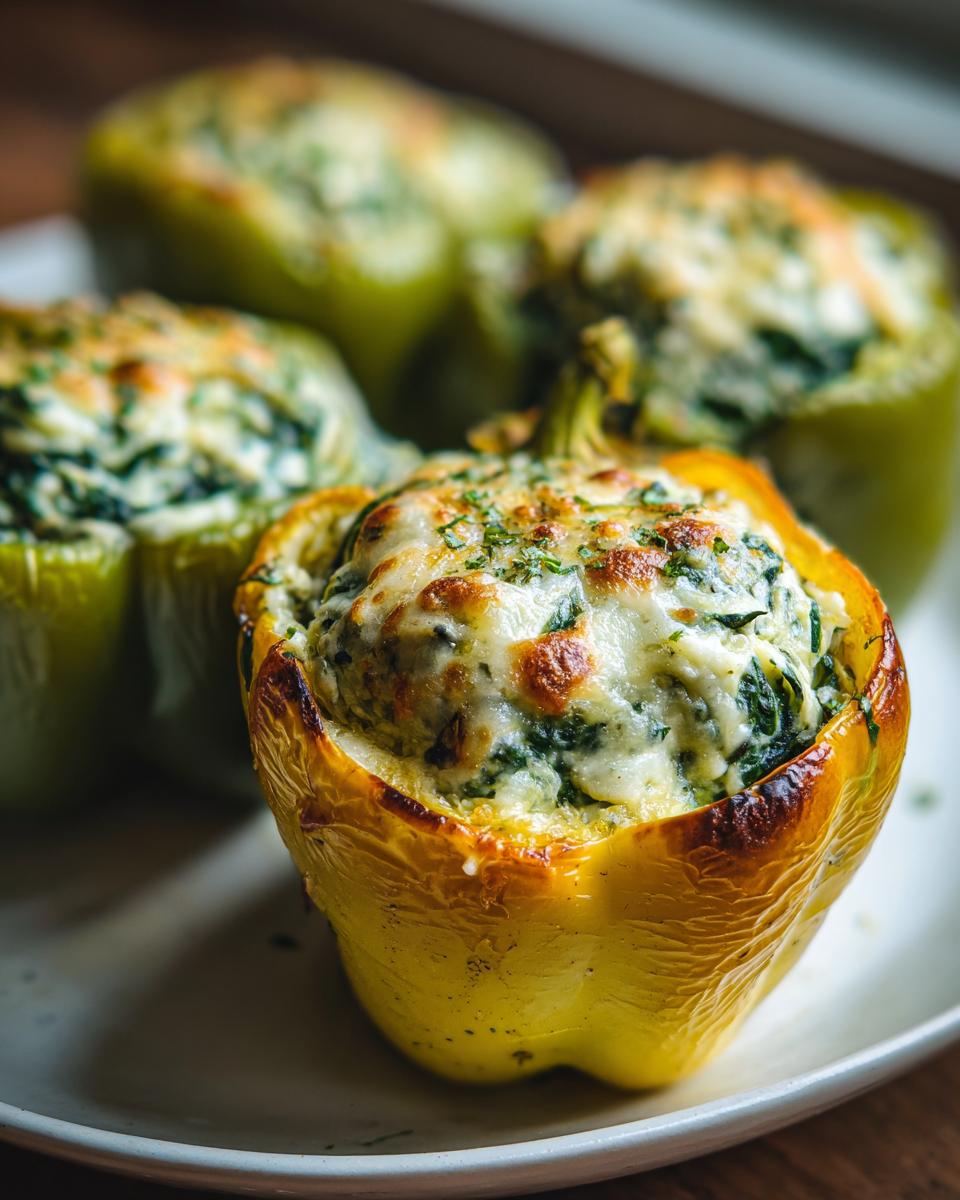 4 Simple Spinach Cheese Stuffed Peppers Magic 5 Spinach Cheese Stuffed Peppers - detail 2