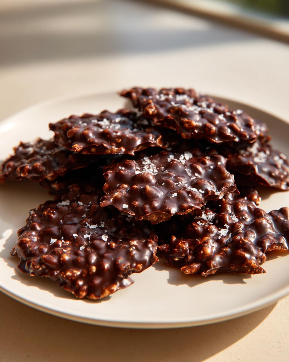 Amazing 4-ingredient dark chocolate quinoa crisps 5 dark chocolate quinoa crisps - detail 1