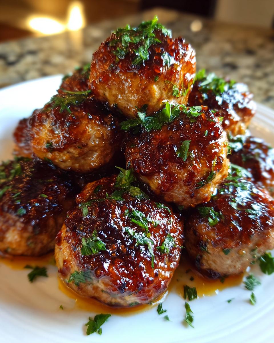 Amazing 32-minute sweet garlic meatballs 6 sweet garlic meatballs - detail 2