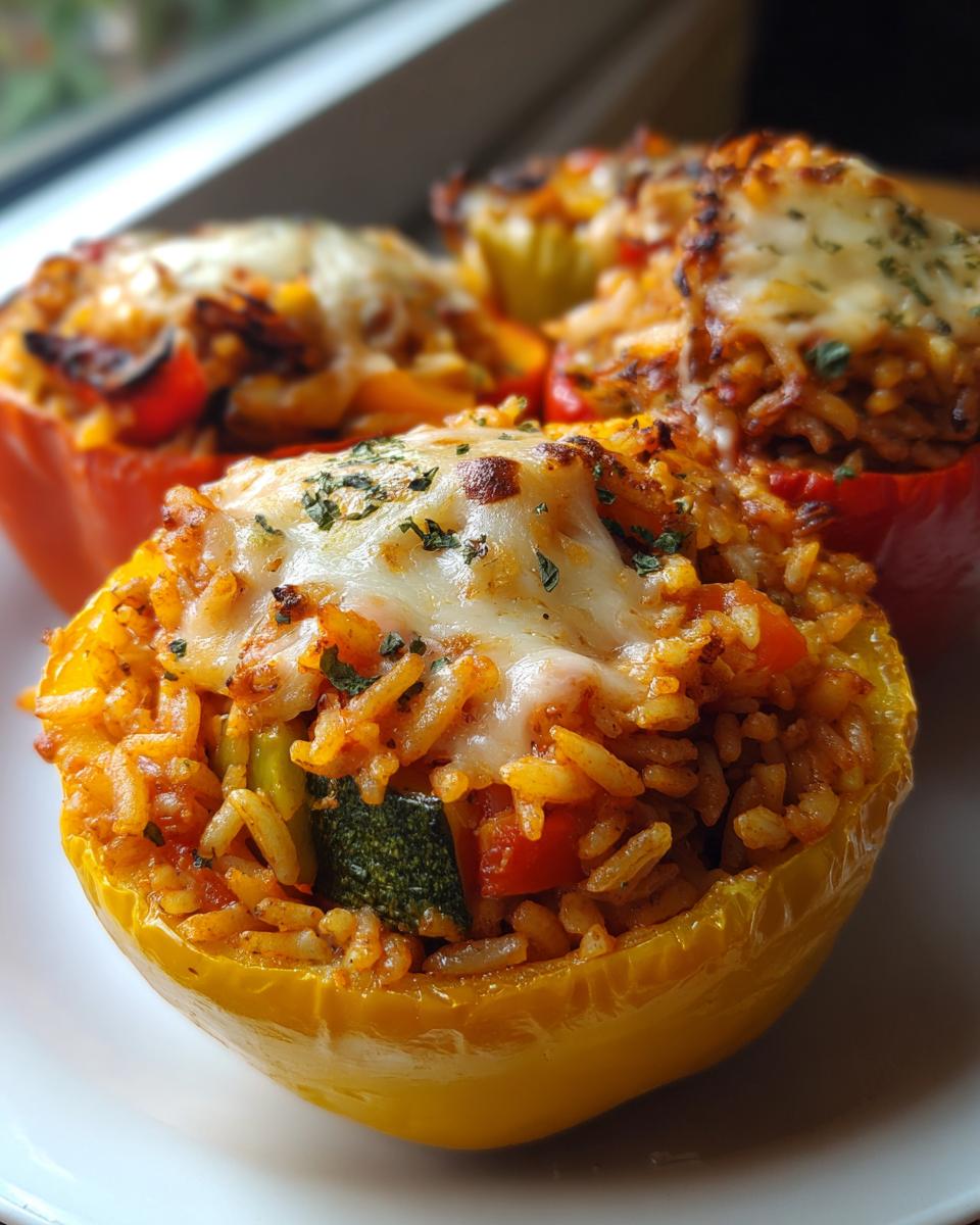 45 minute vegetable stuffed peppers magic 6 vegetable stuffed peppers - detail 2